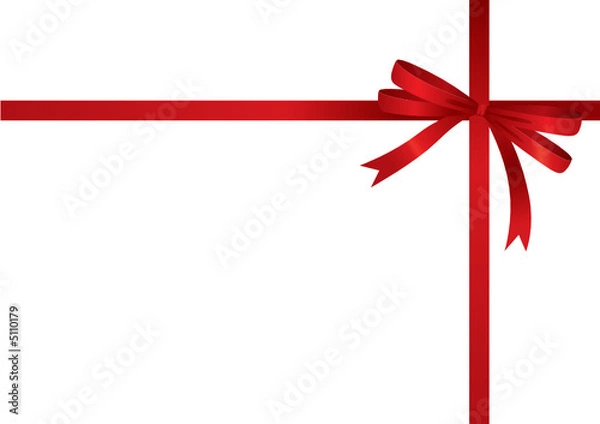 Fototapeta Red Ribbon (vector or XXL jpeg image)