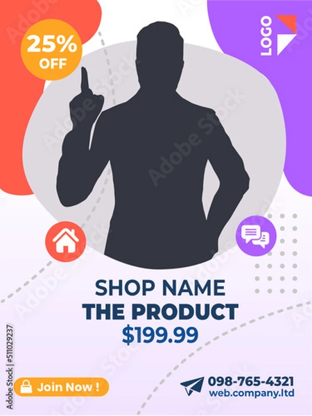 Obraz Social Media Banner 4 For Web Digital Poster Brochure Flyer etc 