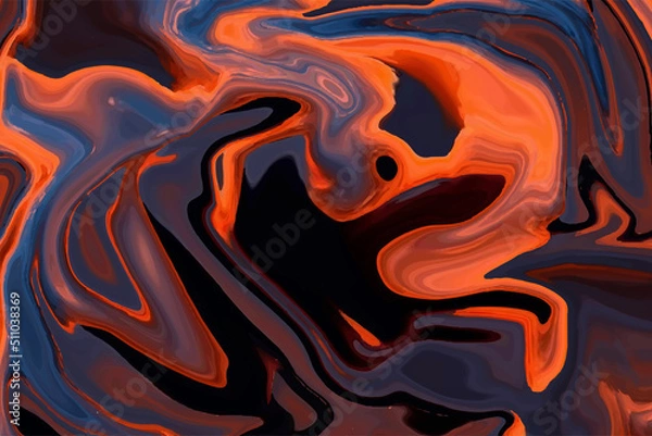 Obraz Colorful Liquid Background desing, Fluid painting abstract texture,aet technique. can be used for background or wallpaper