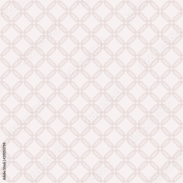 Fototapeta Geometric abstract vector octagonal background. Geometric abstract purple ornament. Seamless modern pattern