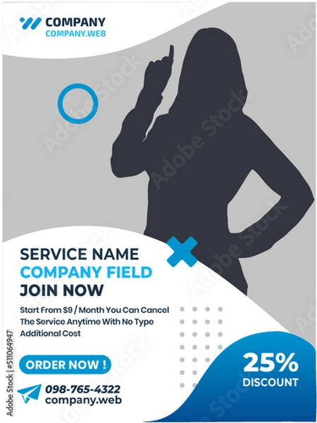 Obraz Social Media Banner 5 Vertical For Web Digital Poster Flyer Brochure etc