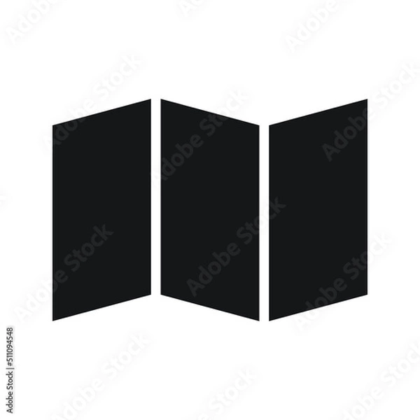 Fototapeta map icon vector for website symbol presentation