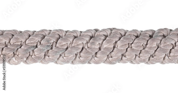 Obraz white marine rope isolated on white background