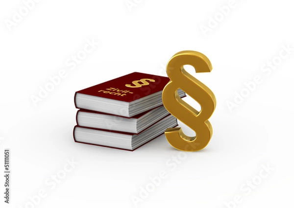 Fototapeta bücher_x3_paragraphenzeichen_01