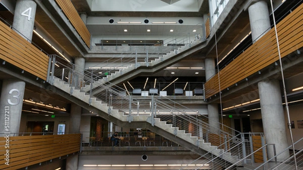 Obraz modern building with stairs