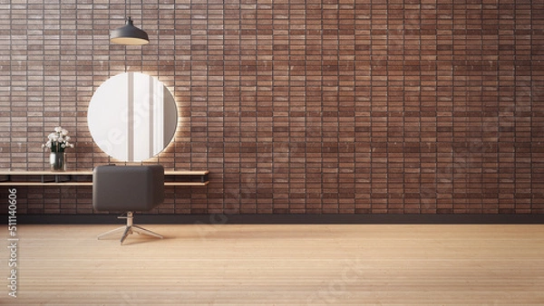 Obraz Loft Modern salon interior - 3D rendering