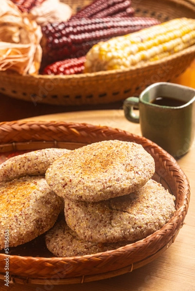 Fototapeta Arepas de milho crioulo