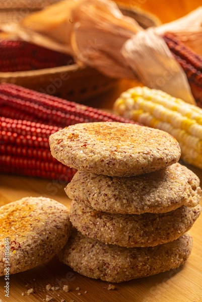 Fototapeta Arepas de milho crioulo