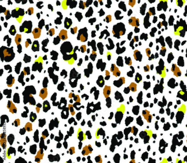 Obraz metered patterns suitable for textile consisting of animal skin