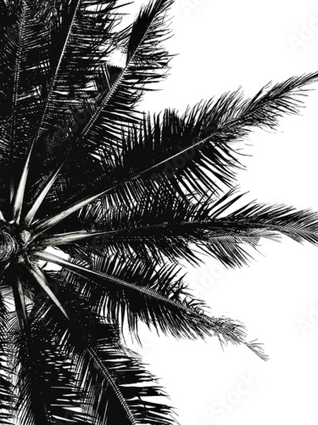 Obraz palm tree silhouette