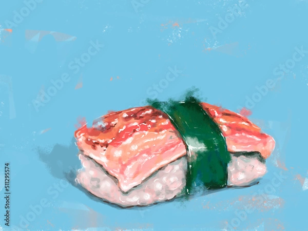 Obraz sushi and chopsticks