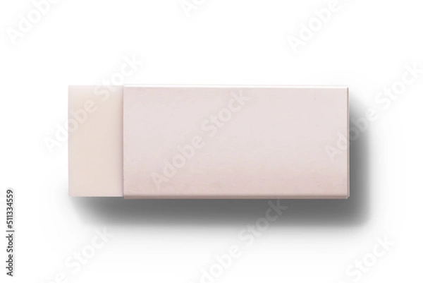 Obraz Eraser isolated on a white background.[Clipping path].