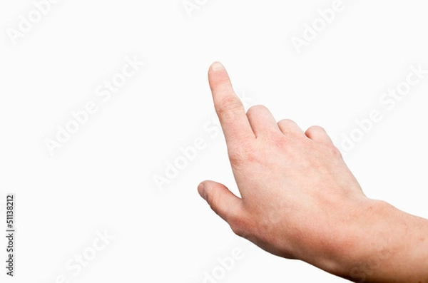 Obraz Dotknij palcem ręki