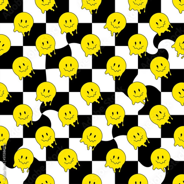 Fototapeta seamless pattern with flowers