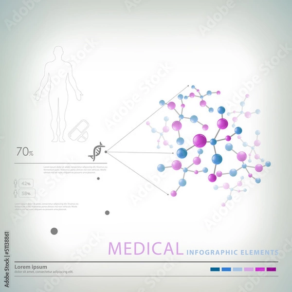 Obraz medical infographic elements