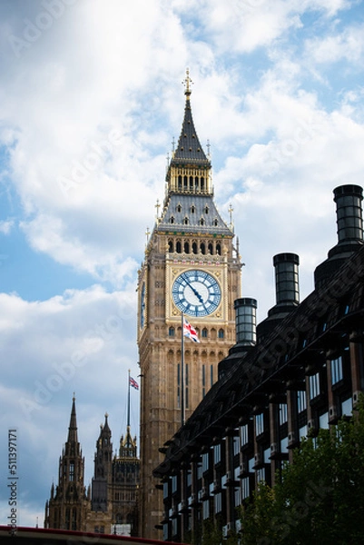 Obraz Approaching Big Ben Elizabeth Clock Tower
