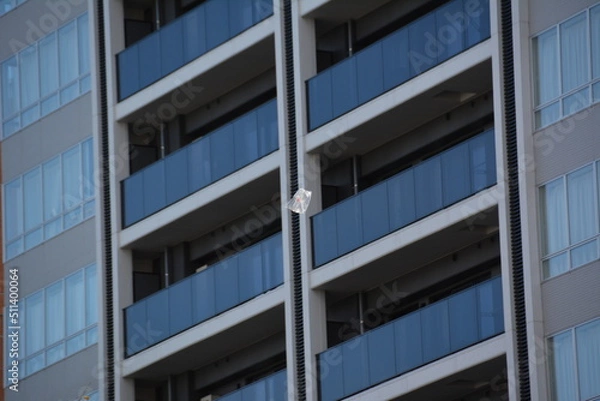 Fototapeta 風に舞うビニール袋