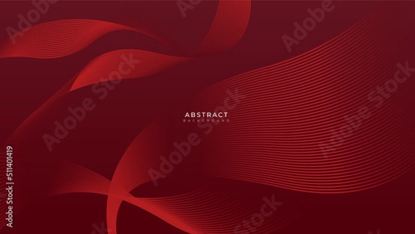 Fototapeta abstract red background minimal, abstract creative overlap digital background, modern landing page concept vector.