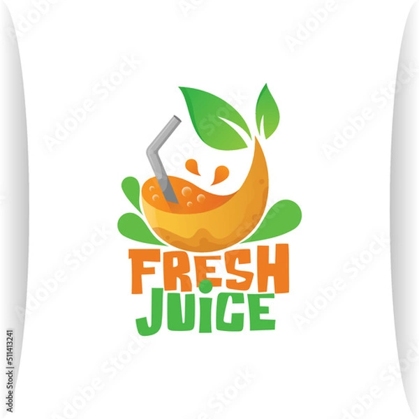 Obraz Fresh juice logo 