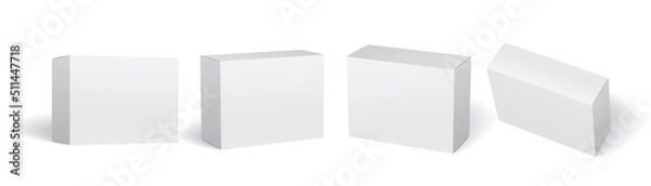 Obraz Packaging box mockup vector set