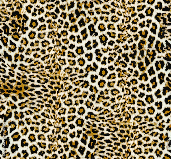 Obraz a metered pattern suitable for textiles consisting of wild animal skin