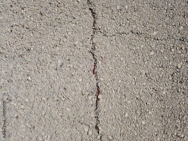 Obraz Fractured asphalt road