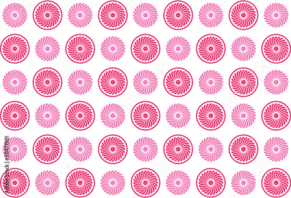 Fototapeta abstract shape flowers geometric pattern seamless background