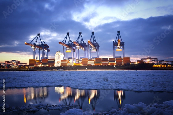 Fototapeta Container Terminal