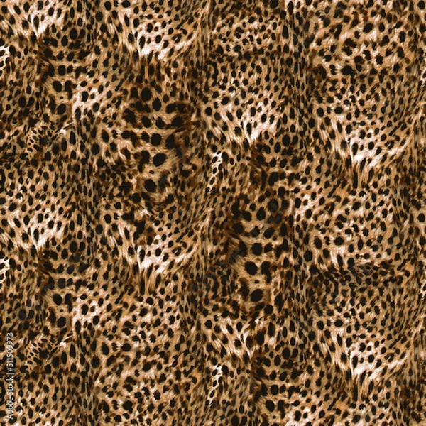 Obraz a metered pattern suitable for textiles consisting of wild animal skin