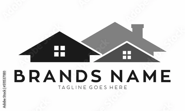 Fototapeta House property simple vector logo