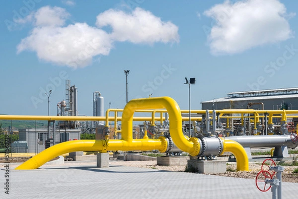 Obraz Centrale gas metano.