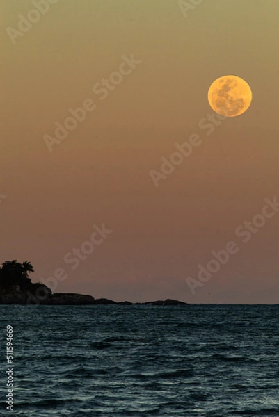 Obraz Super Lua e o Mar