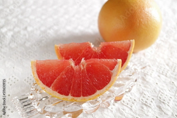 Obraz grapefruit on a plate