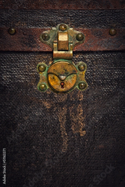 Fototapeta Rusty Old Chest Trunk