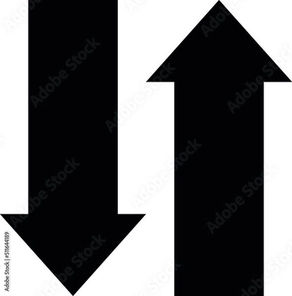 Obraz black and white arrow