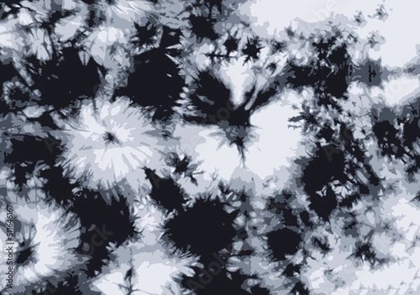 Obraz Black Gray color Tie Dye Background