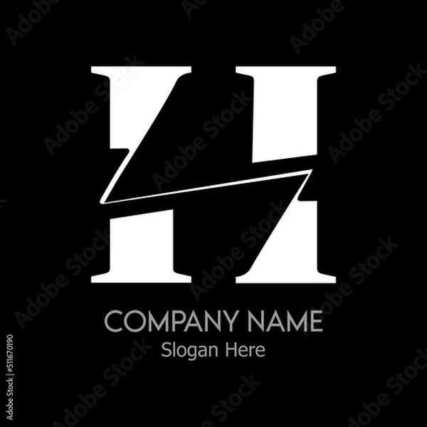 Obraz logo for company with abstract shape