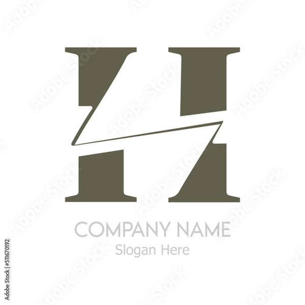 Obraz logo for company with abstract shape