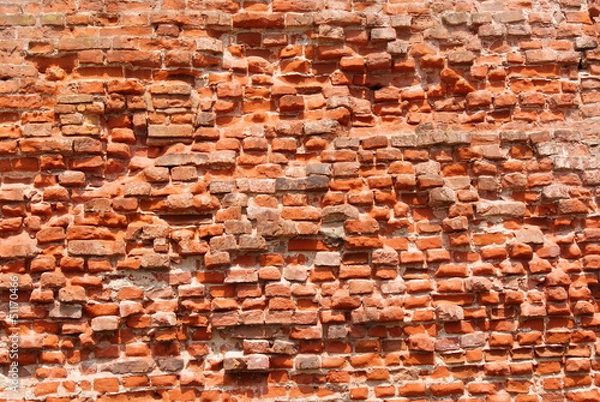 Obraz The red brick wall