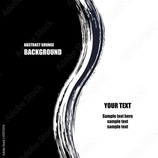 Obraz Abstract  black and white background