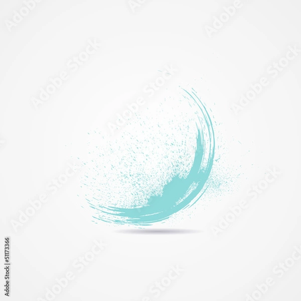 Obraz Abstract grunge blue banner