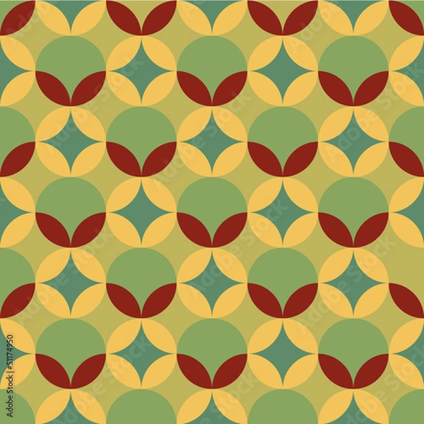 Fototapeta abstract retro geometric pattern