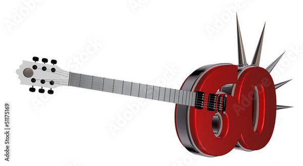 Obraz number sixty guitar