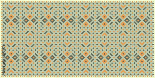 Fototapeta Multicolor truchet tiling connections illustration