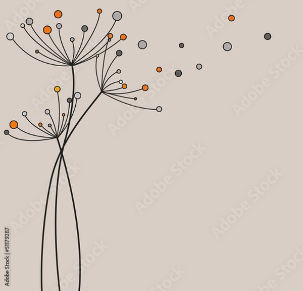 Obraz abstract floral background