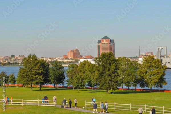 Fototapeta Baltimore Park and Harbor