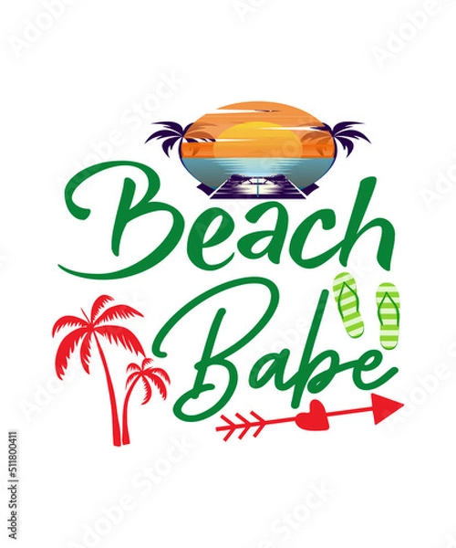 Fototapeta Summer Svg Design