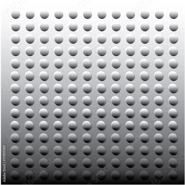 Fototapeta Shiny titanium or platinum  buttons background