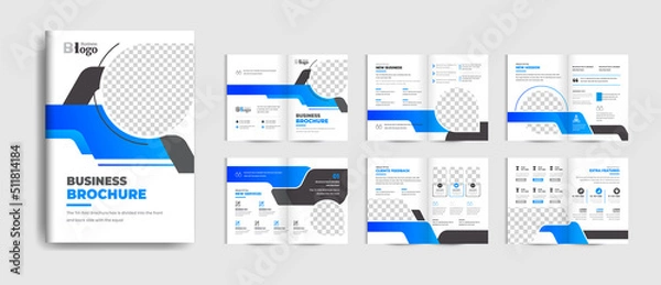 Obraz Business brochure or product catalog design template for your business professional company product catalog design brochure fully editable text and vector