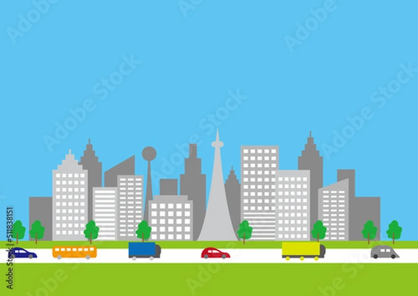 Fototapeta スマートシティ